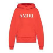 Amiri Hoodie med logotyp Red, Herr