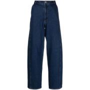 Henrik Vibskov Mörk Indigo Denim Straight Jeans Blue, Dam