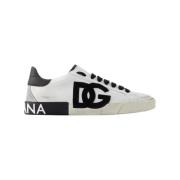 Dolce & Gabbana Laeder sneakers White, Herr