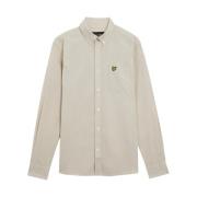 Lyle & Scott Knappad Linneskjorta Regular Fit Beige, Herr