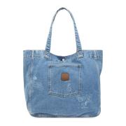 Carhartt Wip Denim Shopper Väska Blue, Unisex