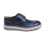 Dee Ocleppo Italienska läderbrogueskor Blue, Herr