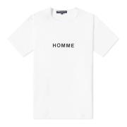 Comme des Garçons Stilren Vit T-shirt för Män White, Herr