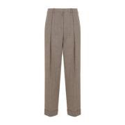 The Row Taupe Ivory Melange Byxor Brown, Dam