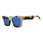 Gucci Fyrkantiga solglasögon med marmoreffekt Multicolor, Unisex