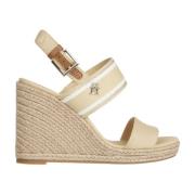 Tommy Hilfiger Beige Kilklack Sandal Beige, Dam