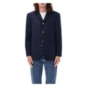 Thom Browne Klassisk Skrivmaskin Placket Skjorta Blue, Herr