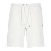 Ralph Lauren Vita bomull Bermuda shorts med dragsko White, Herr