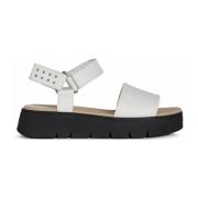 Geox Vita platta sandaler för kvinnor White, Dam