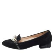 Miu Miu Pre-owned Pre-owned Sammet lgskor Black, Dam