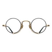 Matsuda Brushed Gold Matte Black Eyewear Frames Black, Unisex