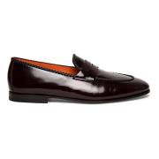 Santoni Klassisk Penny Loafer Red, Herr