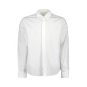 Ami Paris Vit Bomullsskjorta med Logotyp White, Herr