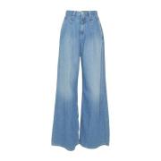 Pepe Jeans Denim Wide Jeans för Kvinnor Blue, Dam
