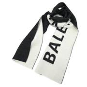 Balenciaga Vintage Pre-owned Ylle sjalar White, Dam