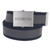 Bikkembergs Black Cotton Belt Gray, Herr
