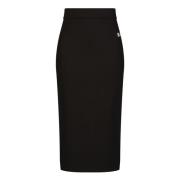 Dolce & Gabbana Midi Kjol i Costina Milano Stil Black, Dam