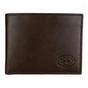 La Martina Brown Leather Wallet Brown, Herr