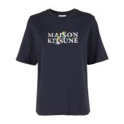 Maison Kitsuné T-Shirts Blue, Dam