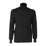 Paolo Pecora Turtleneck Sweater Black, Herr