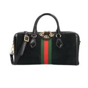 Gucci Vintage Pre-owned Mocka crossbodyvskor Black, Dam