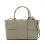 Bottega Veneta Vintage Pre-owned Laeder handvskor Green, Dam