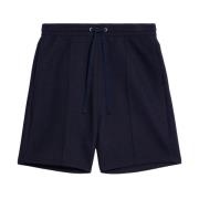 Ami Paris Marinblå Casual Shorts för Män Blue, Herr