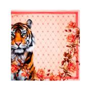 Blugirl Tiger Print Scarves och Foulard Multicolor, Dam