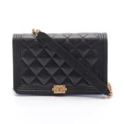 Chanel Vintage Pre-owned Laeder plnbcker Black, Dam