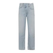 Agolde Straight Jeans Blue, Dam