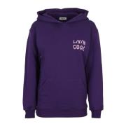 Livincool Konstnärlig Cappuccio Hoodie Purple, Dam