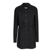 T by Alexander Wang Stilren Dubbellagd Topp Black, Dam