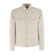 Eleventy Nylon & Ull Skjortjacka Beige, Herr