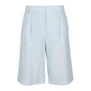 Remain Birger Christensen Linne Bermuda Slits Shorts Blue, Dam