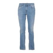 Fay Sten Tvättad Denim Jeans Blue, Herr