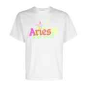 Aries T-Shirts White, Herr