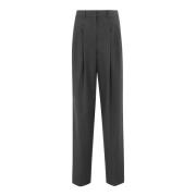Theory Straight Trousers Gray, Dam