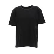 T by Alexander Wang Essentiell kortärmad T-shirt med pufflogga Black, ...