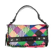 Desigual Svart handväska med kontrastdetaljer Multicolor, Dam