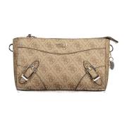 Guess Beige Polyuretan Handväska med Justerbar Axelrem Beige, Dam