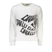 Cavalli Class Logo Print Bomullströja White, Herr