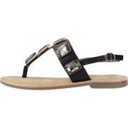 Carmela Snygga Platta Sandaler Black, Dam