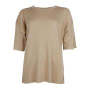 Alpha Studio Beige Viscose Sweater Beige, Dam