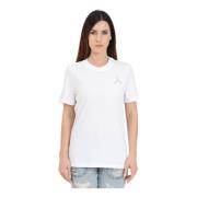 Patrizia Pepe Vit Fly Cut T-shirt White, Dam