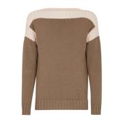 Fendi Beige Bomull Pullover Sweater Multicolor, Herr