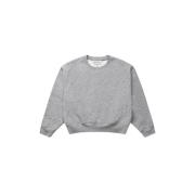 Munthe Grå Sweatshirt med Broderi och Utskuret Mönster Gray, Dam