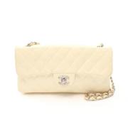 Chanel Vintage Pre-owned Laeder chanel-vskor Beige, Dam