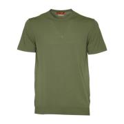 Daniele Fiesoli Grön Bomull Crepe T-shirts och Polos Green, Herr