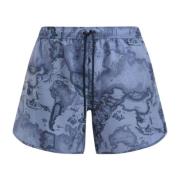 Alviero Martini 1a Classe Geo Color Denim Kort Boxer Blue, Herr