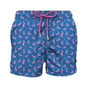 MC2 Saint Barth Mäns Strand Shorts Micro Mönster Multicolor, Herr